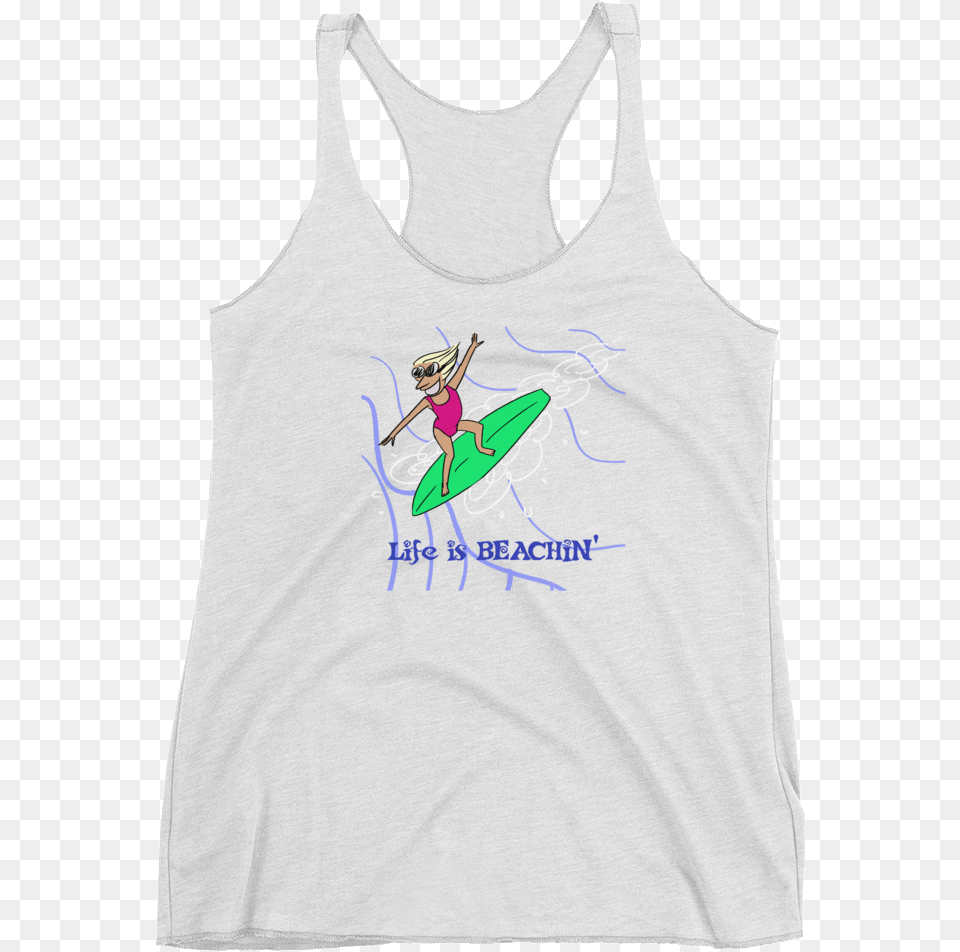 Life Is Beachin39 Racerback Tank Top Racerback, Clothing, Tank Top, Baby, Person Free Png Download