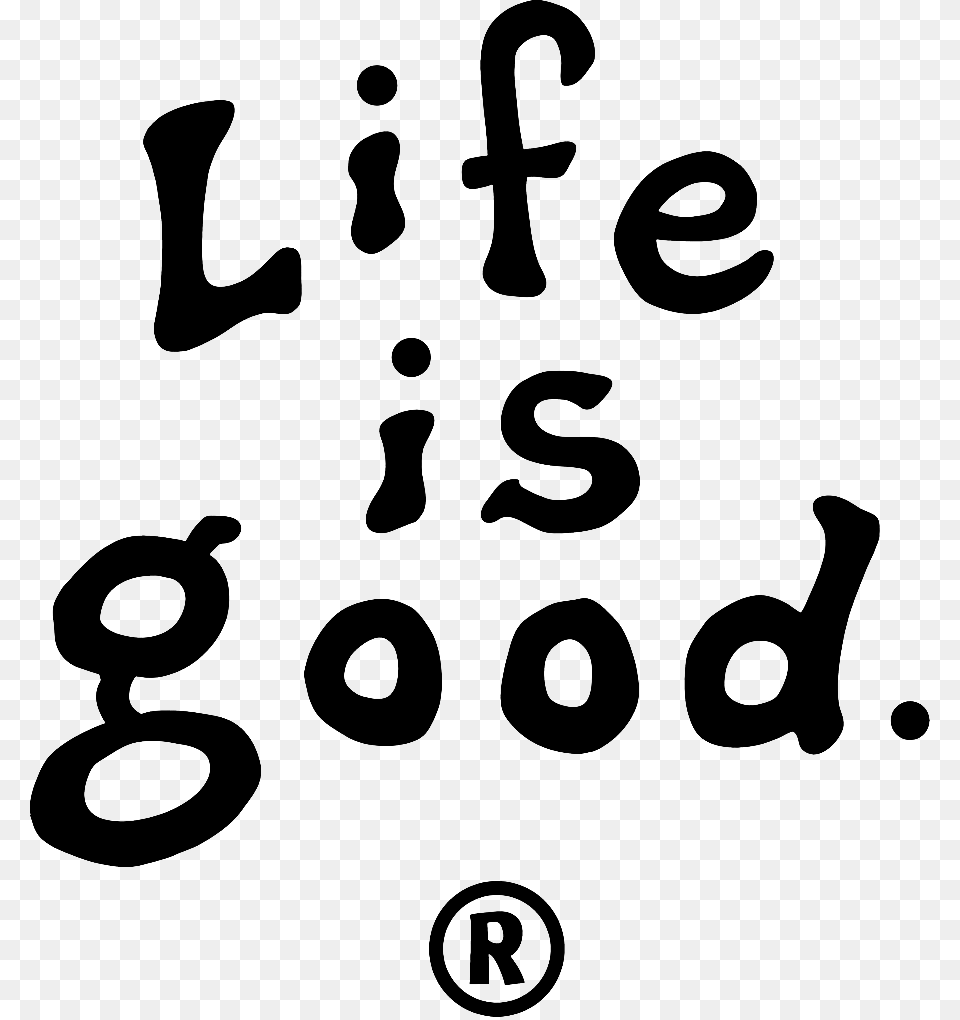 Life Is Good, Text, Number, Symbol Free Png