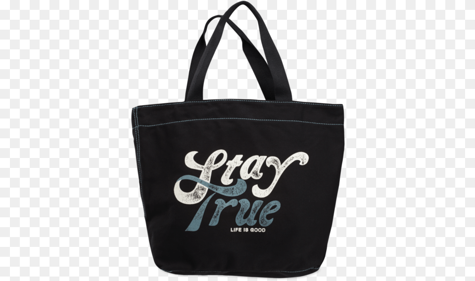 Life Is Good Marquee Tote Stay True Night Black, Accessories, Bag, Handbag, Tote Bag Png Image