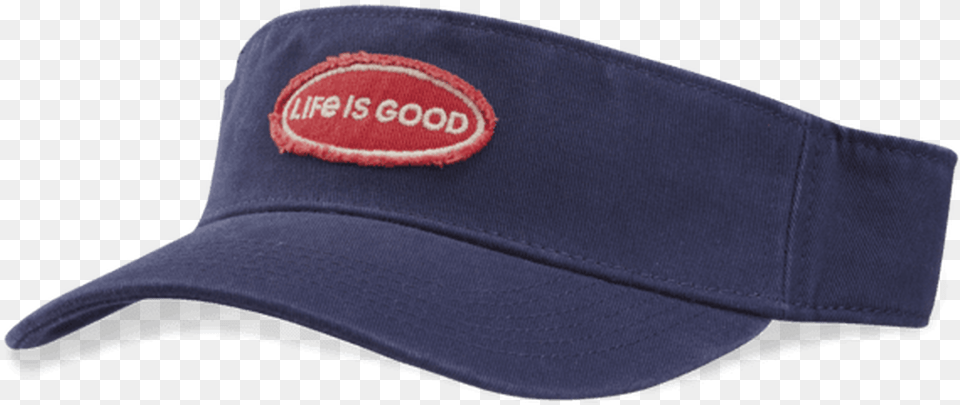 Life Is Good Oval Visor Darkest Blue Baseball Cap, Baseball Cap, Clothing, Hat, Accessories Free Png