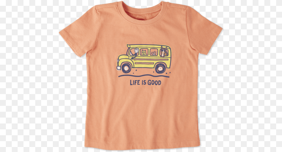 Life Is Good School Shirt, Clothing, T-shirt, Car, Transportation Free Png Download