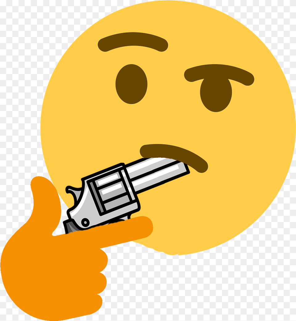 Life Is Thonkless Discord Emoji Gif, Firearm, Gun, Handgun, Weapon Png