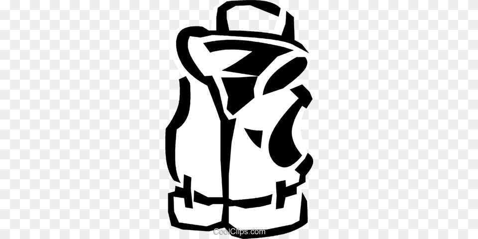 Life Jacket Royalty Vector Clip Art Illustration, Clothing, Lifejacket, Vest, Hoodie Free Png