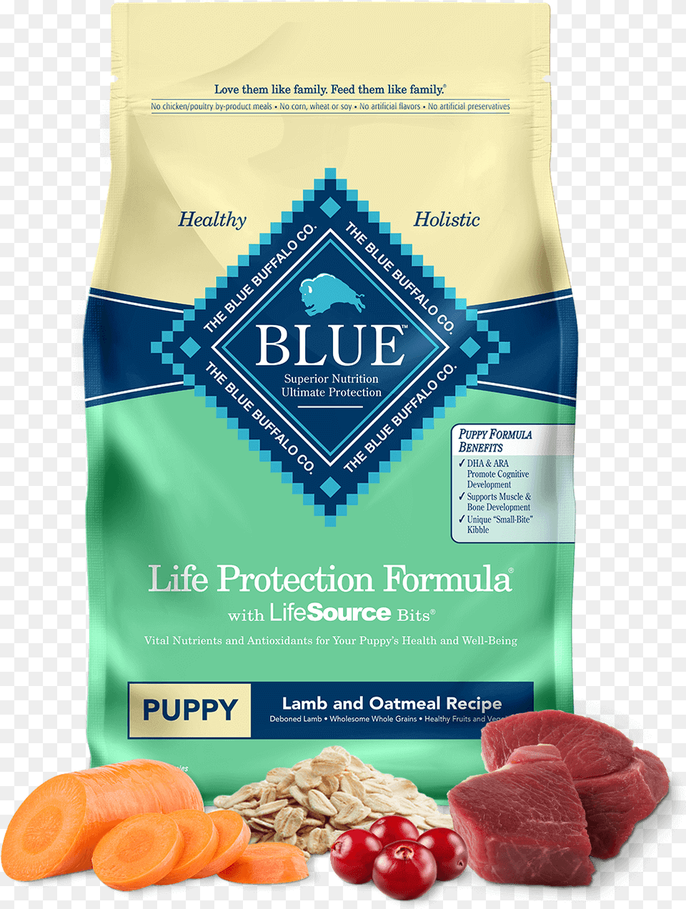 Life Protection Formula Dry Puppy Food Lamb U0026 Oatmeal Blue Buffalo Puppy Food, Meat, Pork, Fruit, Plant Free Transparent Png