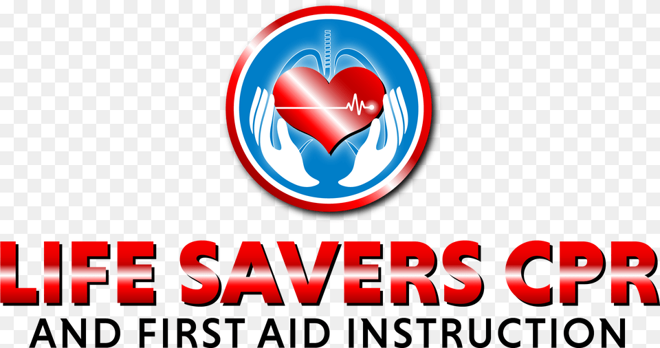 Life Savers Cpr Amp First Aid Instruction Logo Emblem, Heart Free Transparent Png