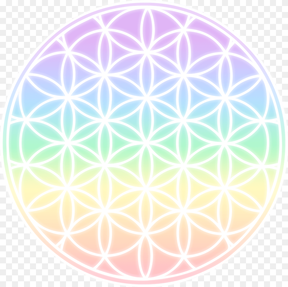Life Transparent Download Files Rainbow Flower Of Life Png