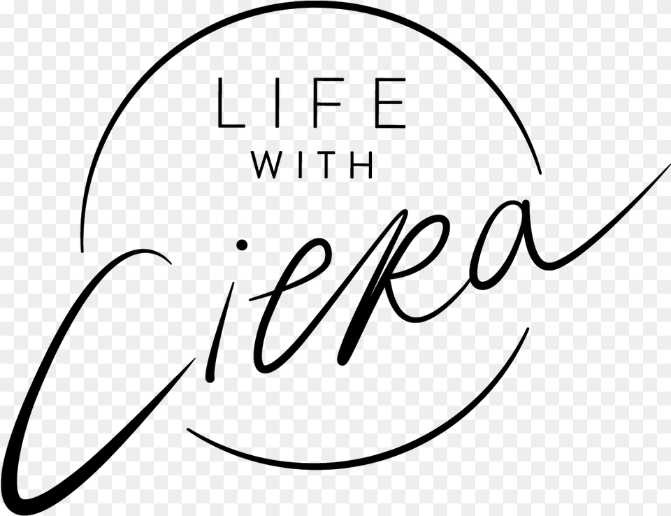 Life With Ciera Calligraphy, Gray Free Transparent Png