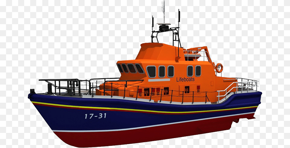 Lifeboat Severn Class Lifeboat, Boat, Transportation, Vehicle, Ferry Free Png