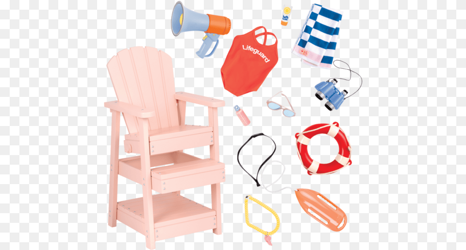 Lifeguard Playset Our Generation Lifeguard Playset, Chair, Furniture Png Image