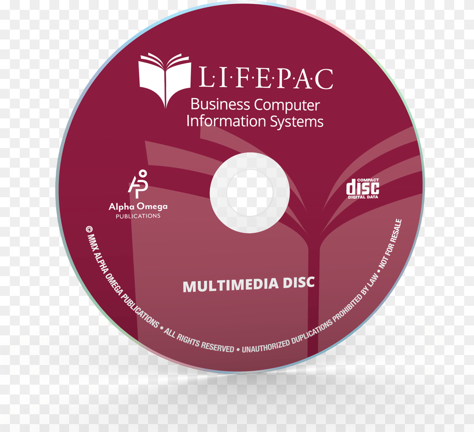 Lifepac Business Computer Information Systems Multimedia Cd, Disk, Dvd Png Image