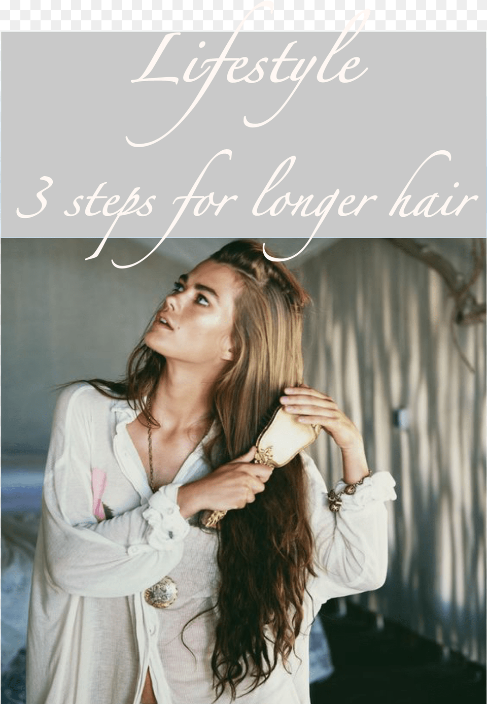 Lifestyle 3 Steps For Longer Hair 3 Pasos Para Pelo Fur, Face, Head, Person, Photography Free Png Download