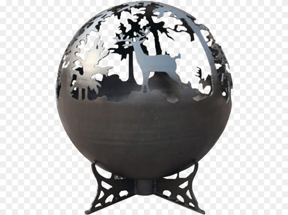 Lifestyle Garden Furniture Deer Globe Firepit Fire Pit, Sphere, Astronomy, Outer Space, Planet Free Png