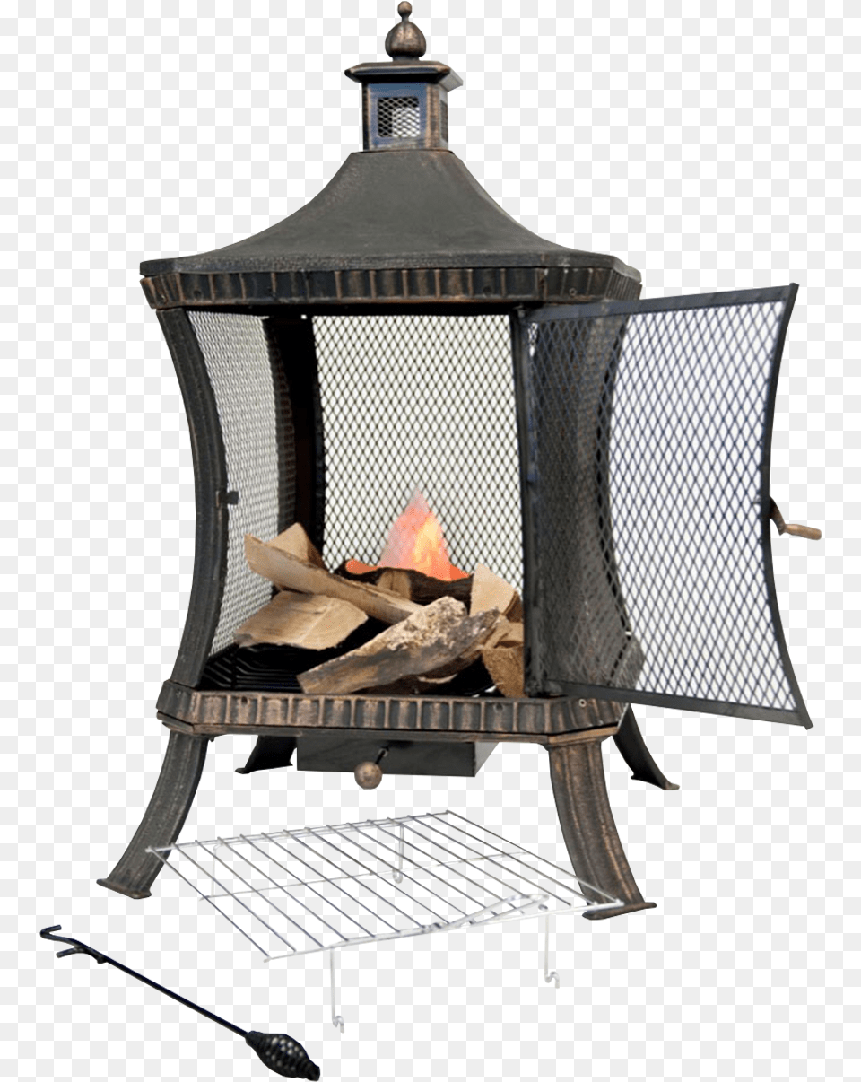 Lifestyle Hestia Square Fire Pit Firepit, Lamp Free Png Download