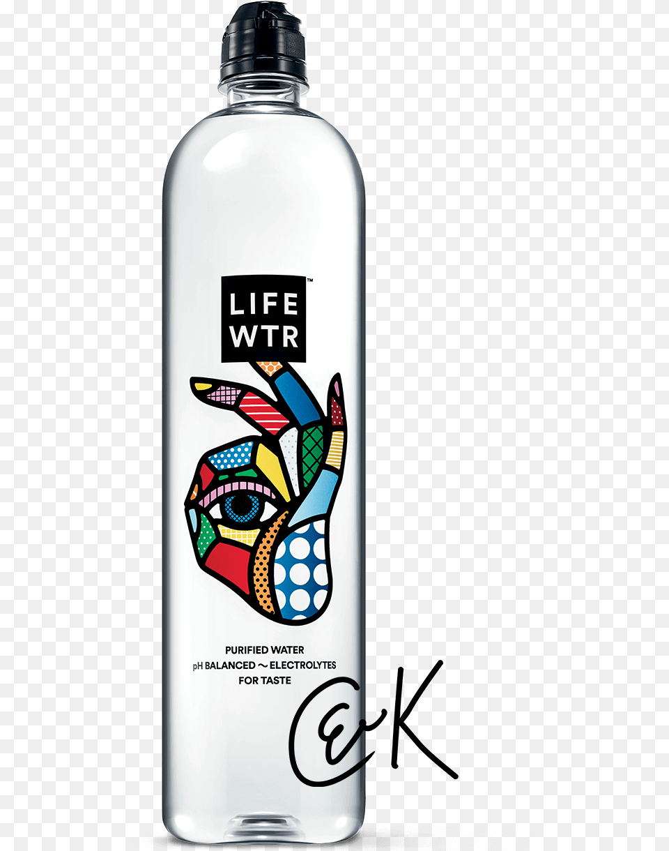 Lifewtr Premium Purified Water Ph Balanced With Electrolytes, Bottle, Cosmetics, Perfume, Water Bottle Png Image