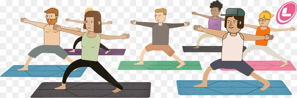 Liforme Introduced Their 39truly Revolutionary39 Yoga Yoga Mat Clipart, Fitness, Person, Sport, Warrior Yoga Pose Png Image