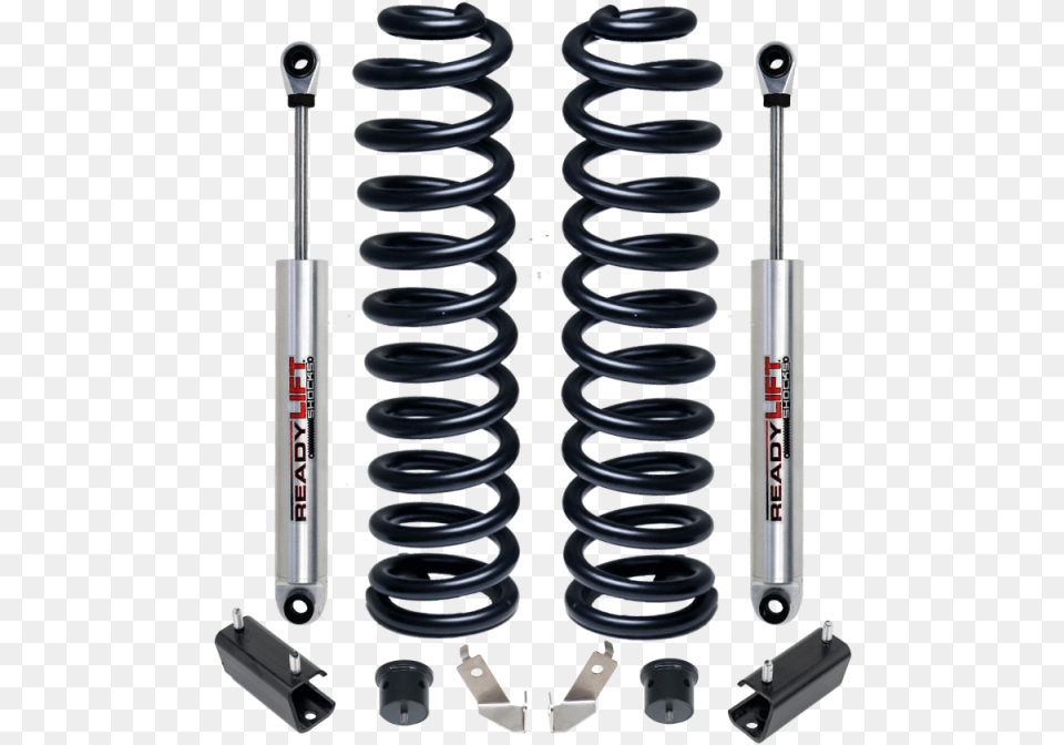 Lift Front Coil Spring Kit Includes Front Shocks 46 Ford Super Duty Coil Spring, Spiral, Baton, Stick, Machine Free Png Download