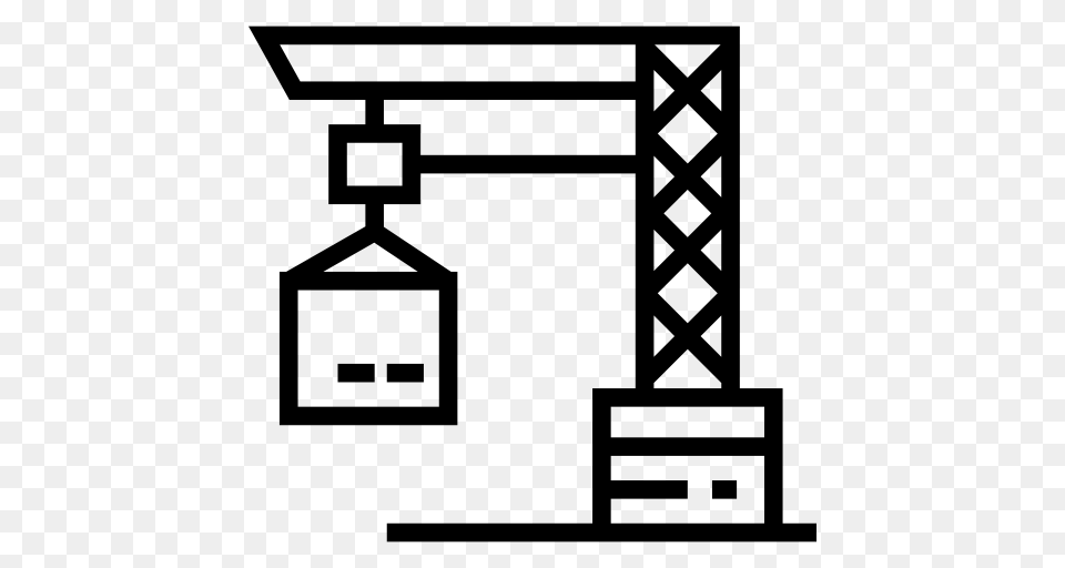 Lift Icon, Stencil, Construction, Scoreboard Png Image