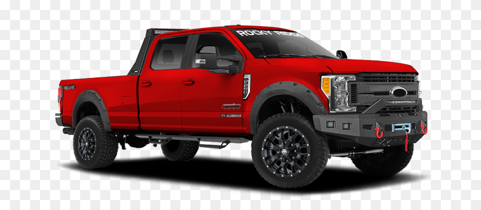 Lifted Ford Super Duty Stealth Edition Truck Rocky Ridge Trucks, Pickup Truck, Transportation, Vehicle, Machine Free Png Download
