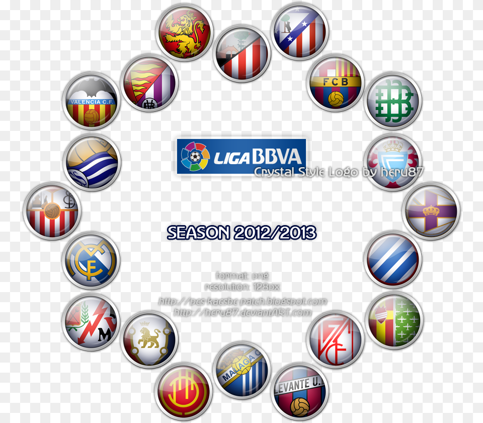 Liga Bbva Crystal Style Logo By Heru87 La Liga, Sphere, Scoreboard, Badge, Symbol Free Transparent Png