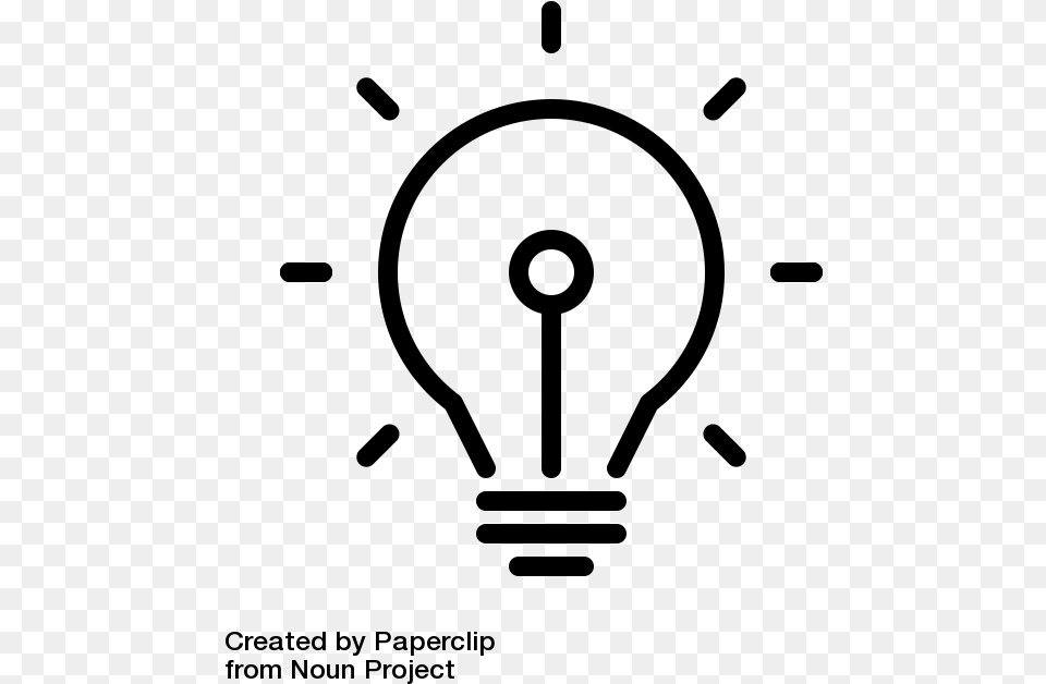 Lighbulb Graphic Created By Paperclip From Noun Project Portable Network Graphics, Gray Free Png