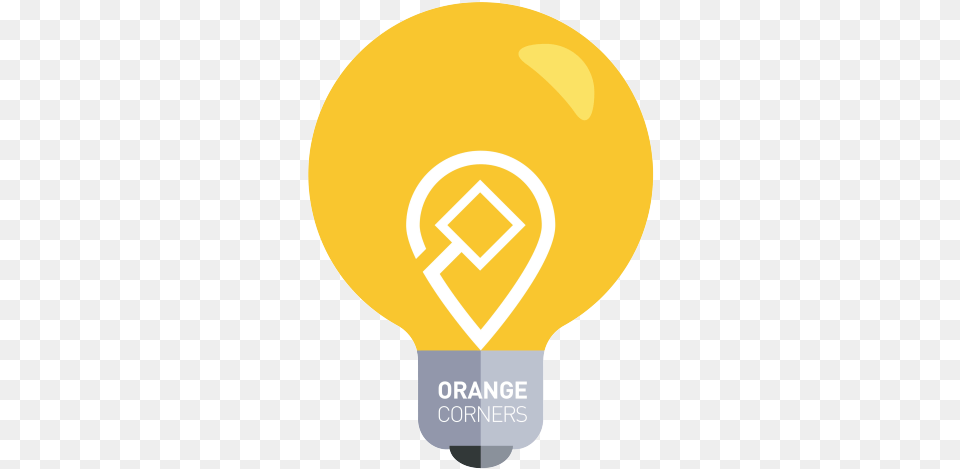 Lighbulb No Background U2013 Orange Corners Number 4 Transparent, Light, Lightbulb Png Image