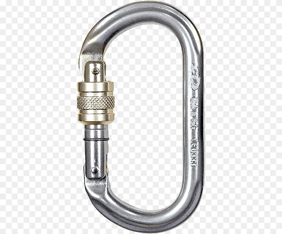 Light Alloy Connector With Oval Shape Screw Gate And Repetto Parallelo Lega Ghiera, Bottle, Shaker Png