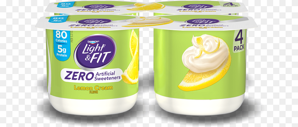 Light Amp Fit Regular With Zero Artificial Sweeteners Light N Fit Zero, Dessert, Food, Yogurt, Cream Free Png