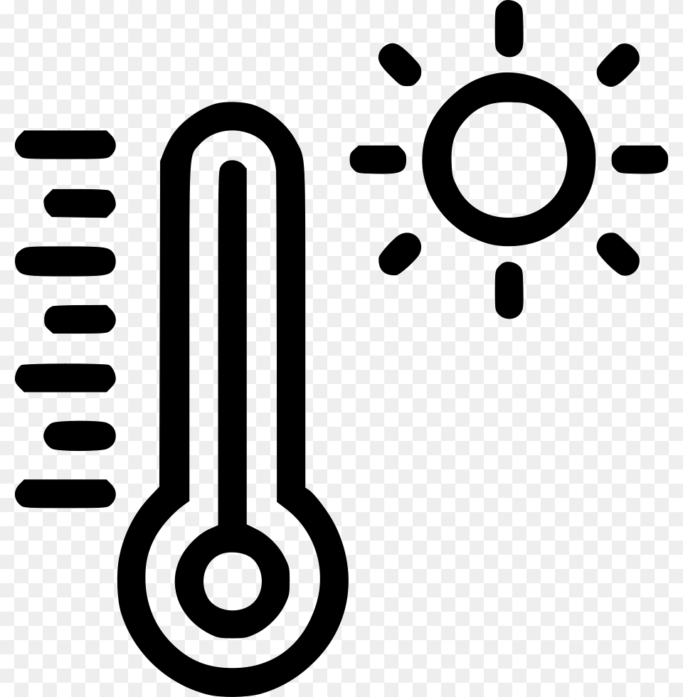 Light And Temperature Icon, Symbol, Number, Text, Stencil Free Png