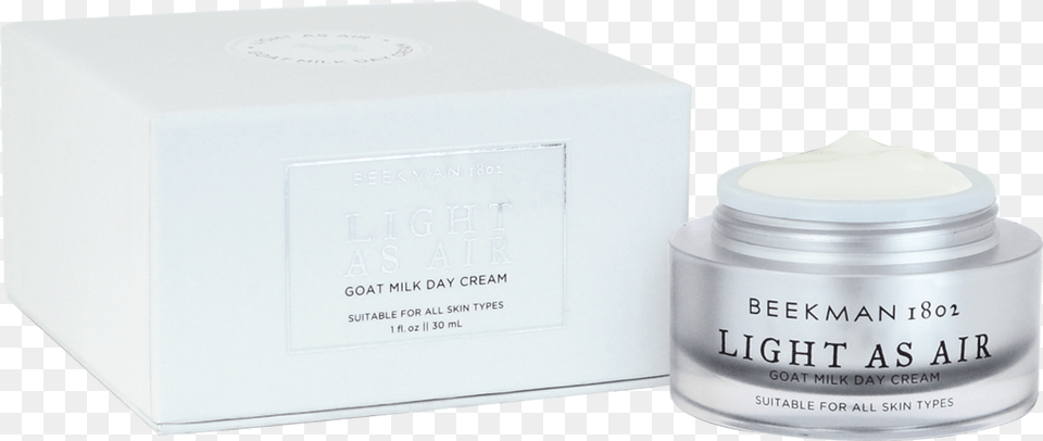 Light As Air Goat Milk Day Cream For Face Box, Bottle, Jar, Cosmetics, Aftershave Free Png Download