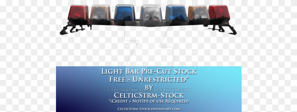 Light Bar Precut By Police Light Bar, Advertisement, Poster Free Png