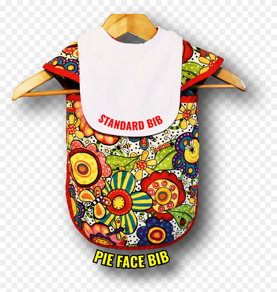Light Blue Bandana And Plaid Themed Pie Face Bib Pattern, Clothing, T-shirt, Person Free Png