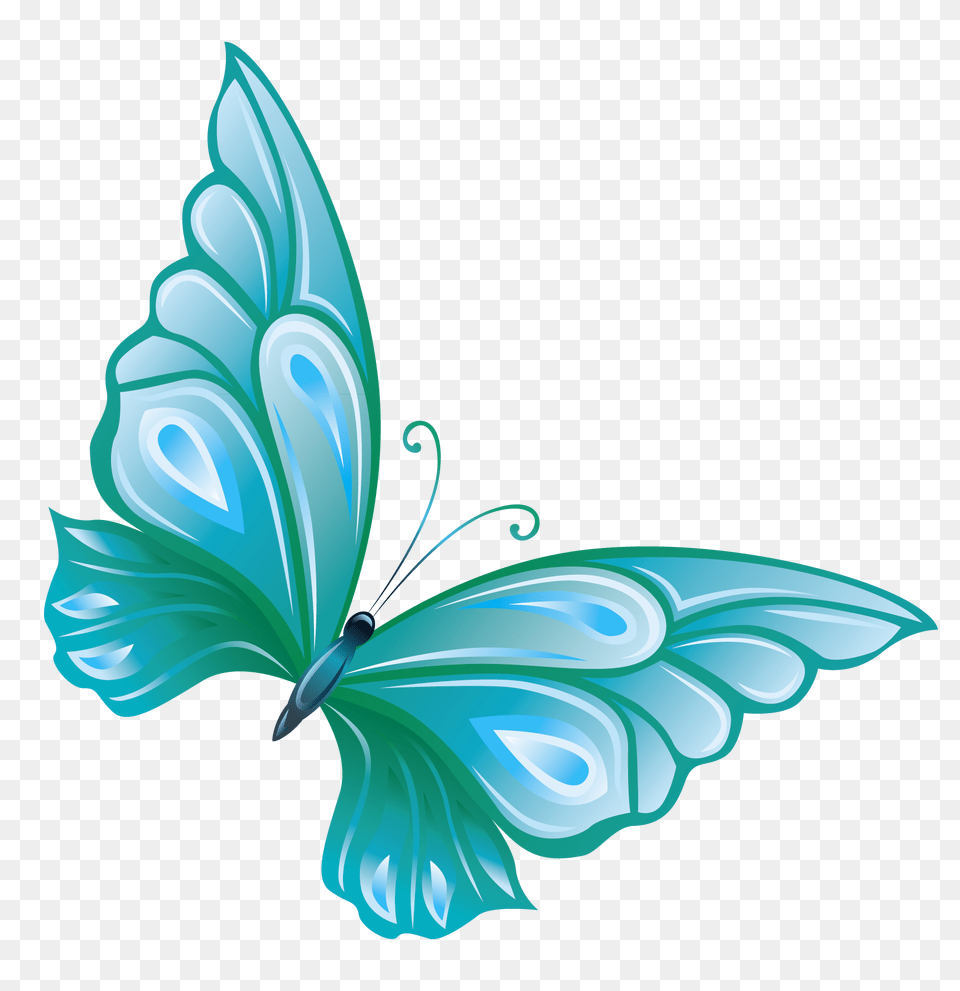 Light Blue Butterfly Clipart, Art, Floral Design, Graphics, Pattern Png