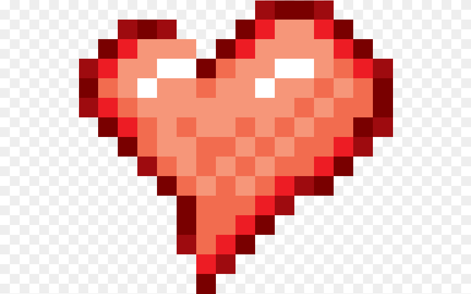 Light Blue Chaos Emerald Minecraft Heart Pixel Art, Lighting Free Transparent Png