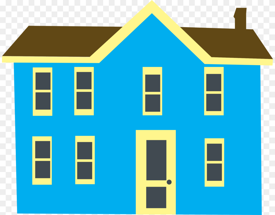 Light Blue Clipart House Blue House Clip Art, Neighborhood, Architecture, Building, Door Free Png Download