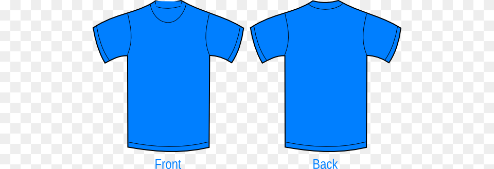 Light Blue Clipart Tshirt Plain Blue T Shirt Template, Clothing, T-shirt Free Transparent Png