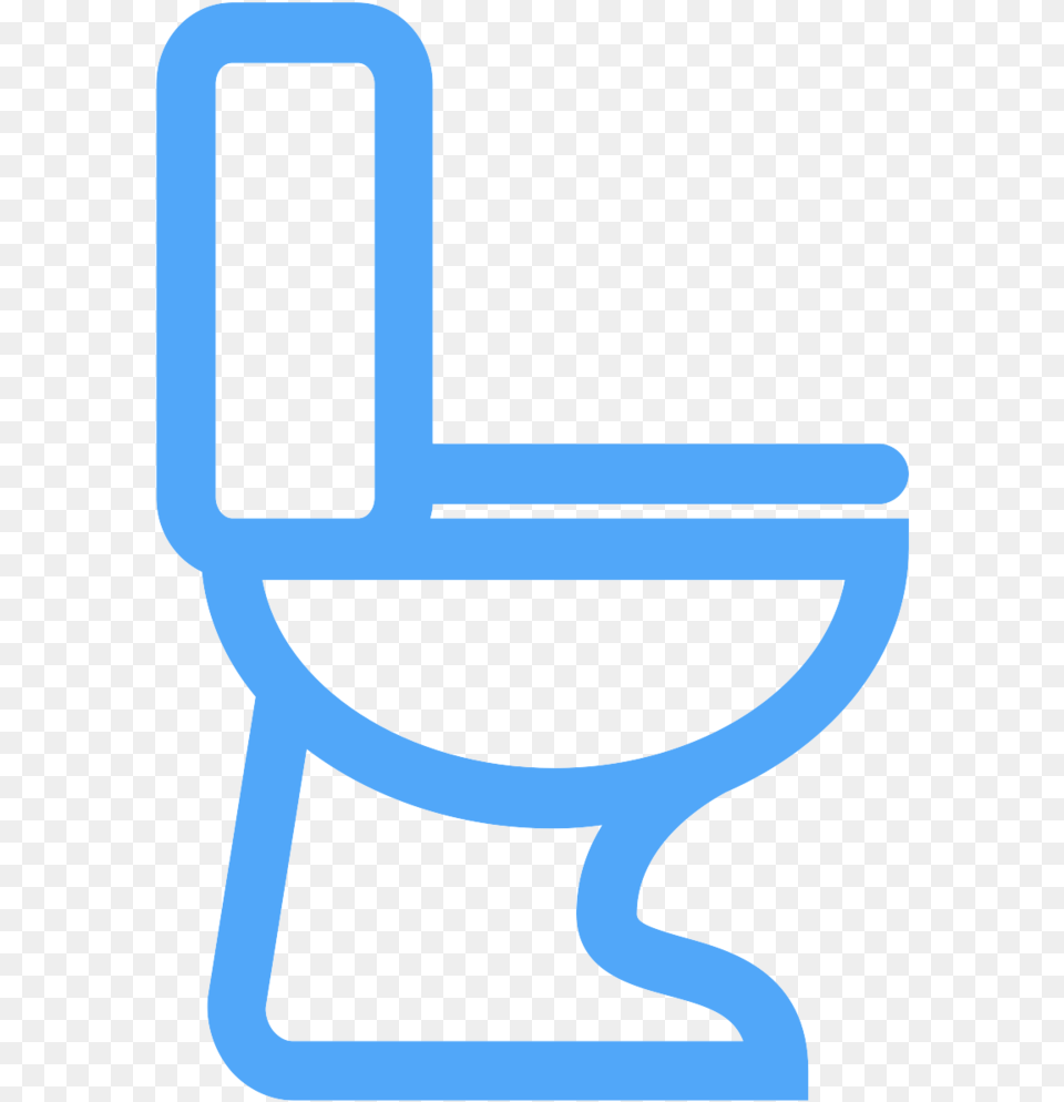 Light Blue Coloured Icon Of A Toilet, Furniture, Chair Png