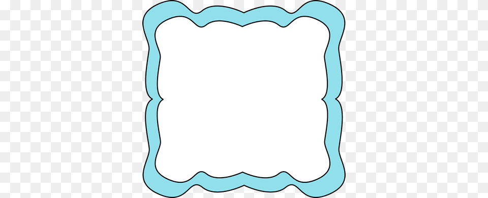 Light Blue Curvy Frame Clip Art Blank Labels Frame, Cushion, Home Decor, Pillow, Smoke Pipe Free Transparent Png