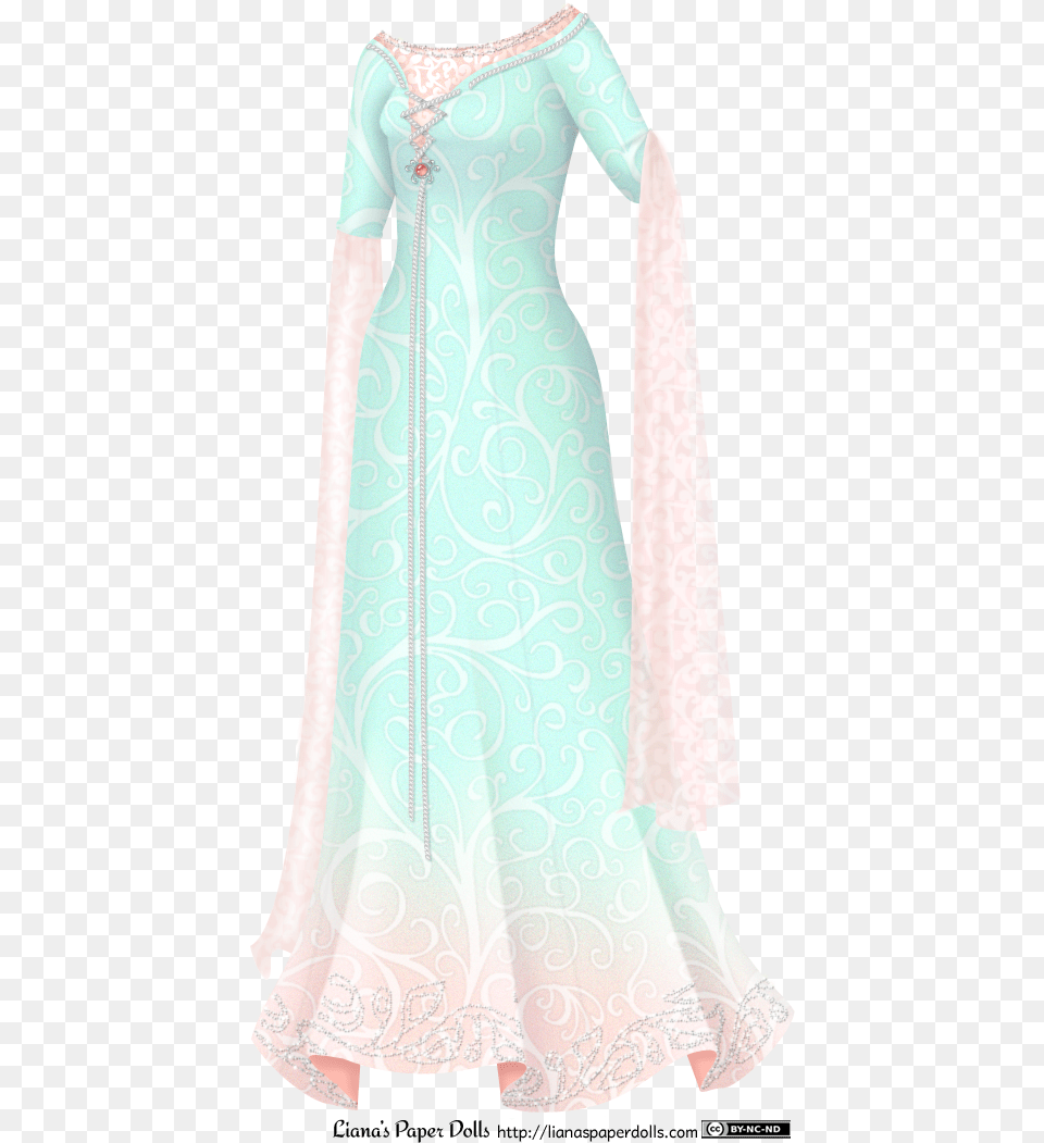 Light Blue Elf Dress, Clothing, Wedding, Sleeve, Long Sleeve Png Image