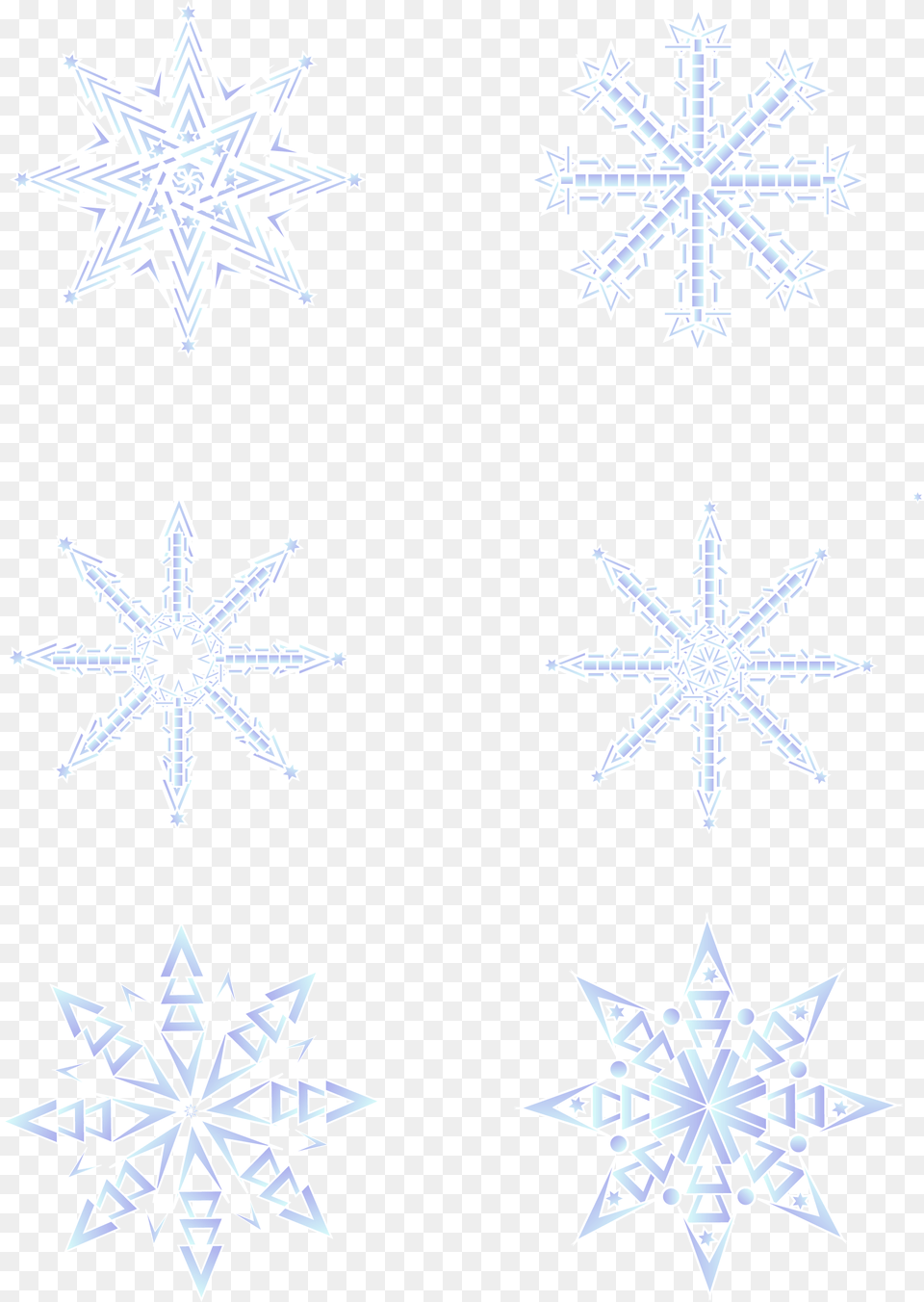 Light Blue Gradient Snowflake Winter Elements And Snowflakes Shapes, Nature, Outdoors, Snow Free Transparent Png