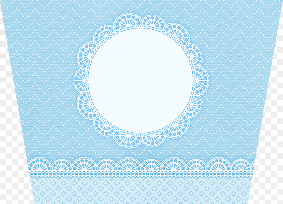 Light Blue Lace Free Printable Labels Latinha Peppa, Oval Png