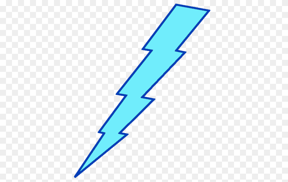 Light Blue Lightning Bolt Blue Lightning Bolt Clipart, Blade, Dagger, Knife, Weapon Png