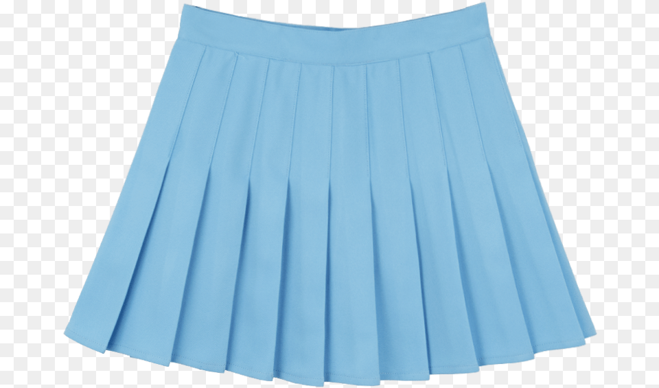 Light Blue Pleated Skirt Pleated Light Blue Skirt, Clothing, Miniskirt Png Image