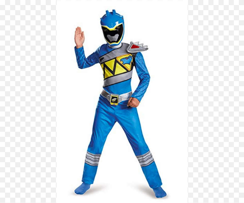 Light Blue Power Ranger Dino Charge Costume, Clothing, Person, Adult, Helmet Png