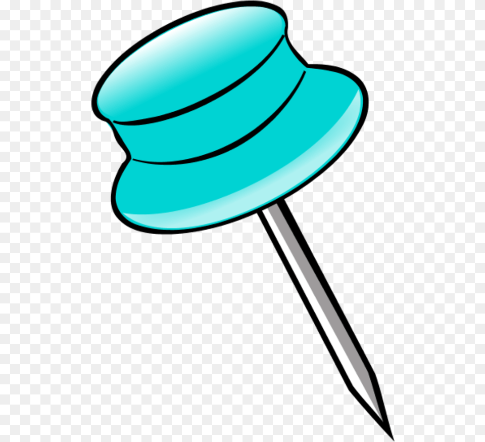Light Blue Push Pin Clipart Pushpin Clipart Pin Clipart, Blade, Dagger, Knife, Weapon Free Transparent Png