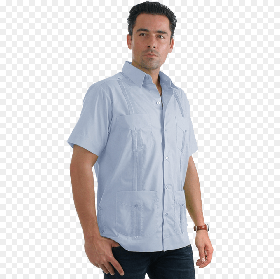 Light Blue Schaufenberger Unsichtbares Rmelloses Unterhemd In, Shirt, Clothing, Dress Shirt, Adult Free Png
