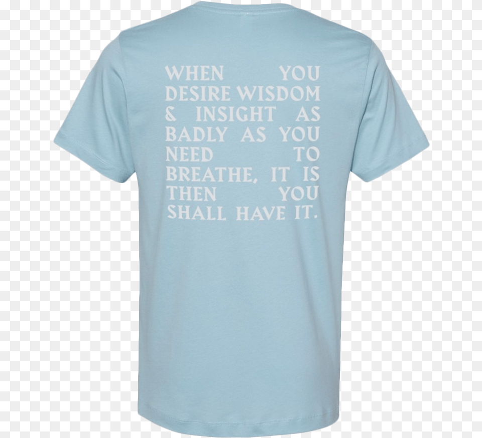 Light Blue Socrates Quote Band Tee Unisex, Clothing, T-shirt, Shirt Free Png