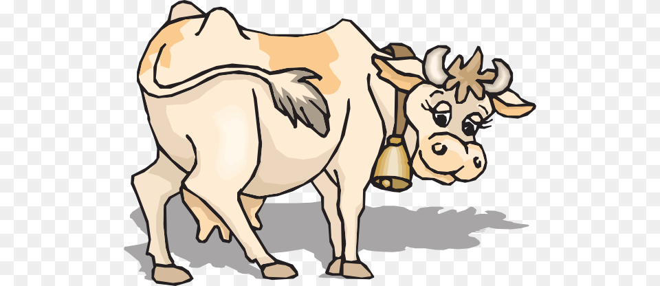 Light Brown Cow Clip Art, Animal, Mammal, Livestock, Cattle Png Image