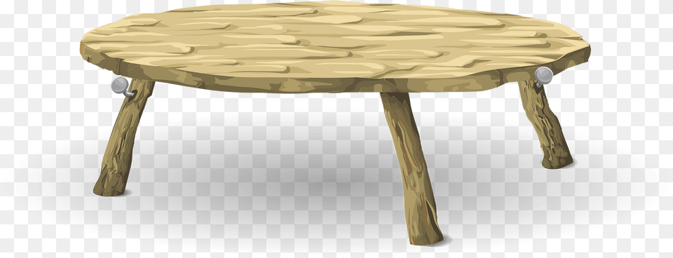 Light Brown Wooden Table Clipart, Coffee Table, Furniture Free Png Download