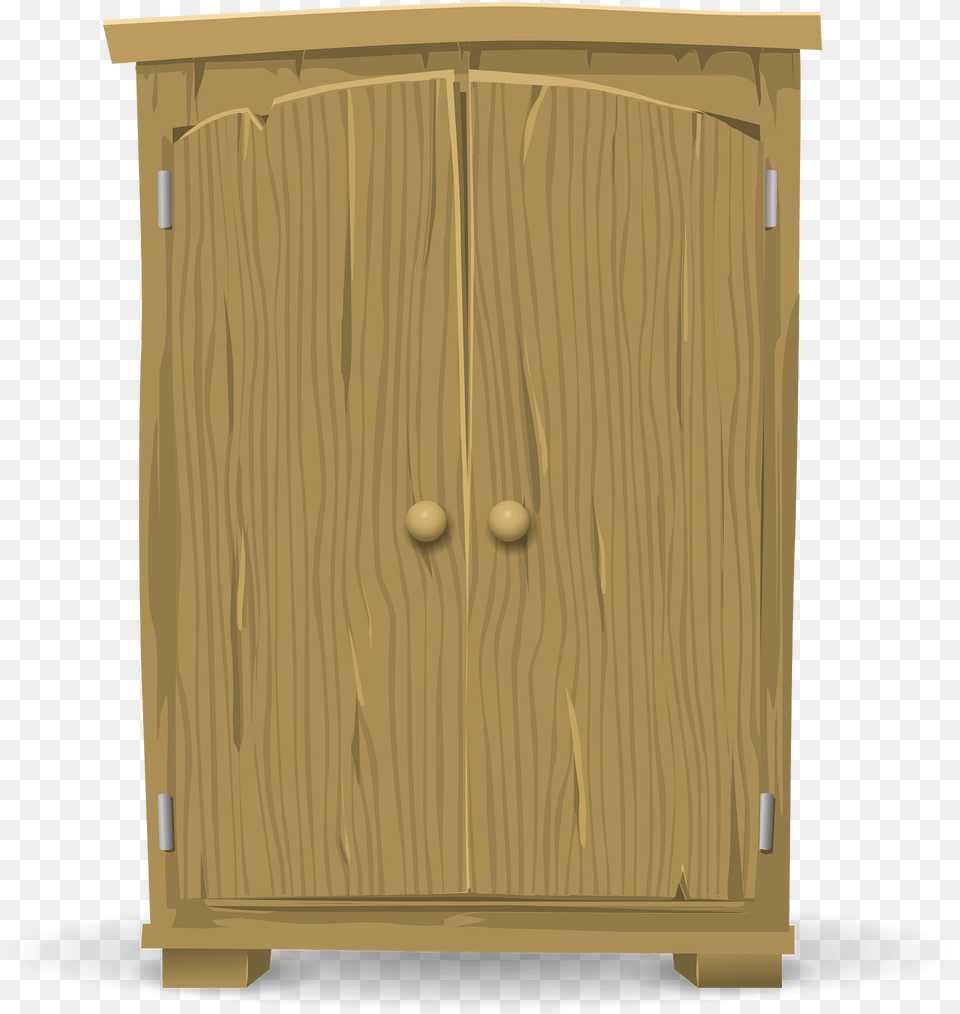 Light Brown Wooden Wardrobe Clipart, Closet, Cupboard, Furniture, Cabinet Free Png Download