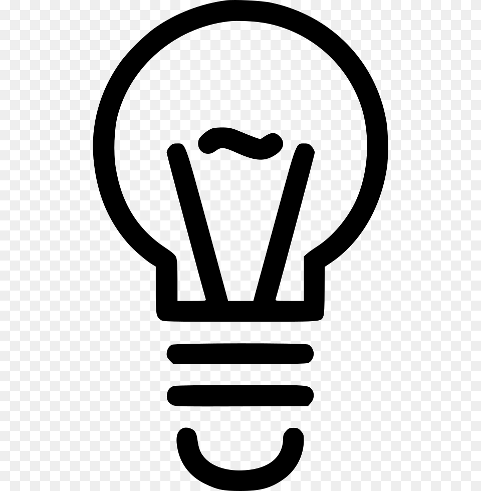 Light Bulb, Lightbulb, Stencil Png Image